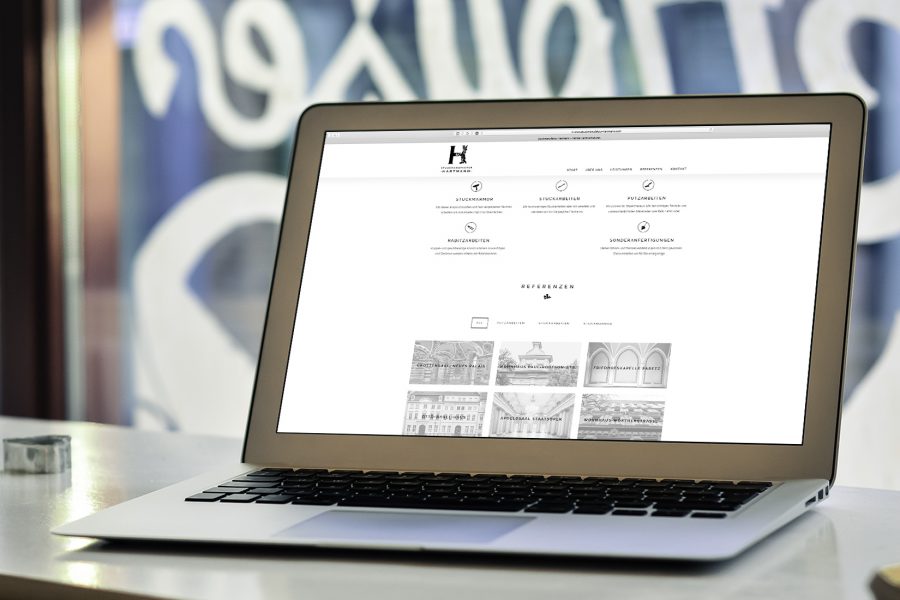 Konzeption und Programmierung einer Webseite für Stuckmanufaktur Hartmann GmbH